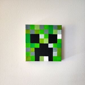 Hand Painted Pixel Art 8x8 Canvas​